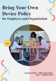 Bring Your Own Device Policy For Employee And Organization HB V