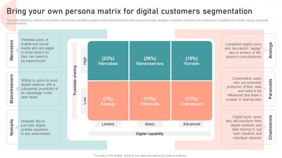 Bring Your Own Persona Matrix Customer Segmentation Targeting And Positioning Guide For Effective