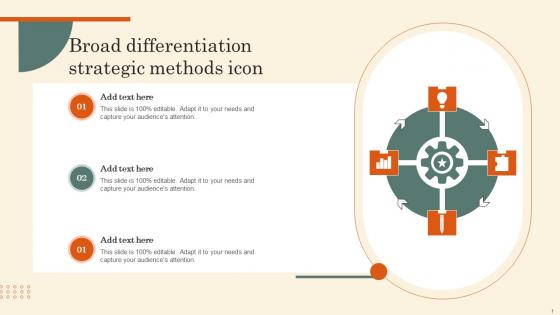Broad Differentiation Strategic Methods Icon