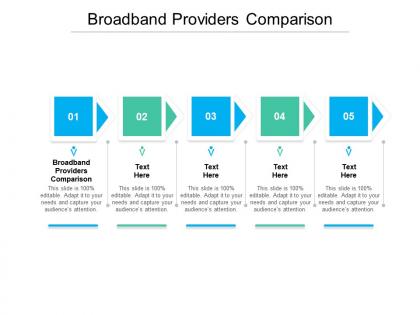 Broadband providers comparison ppt powerpoint presentation slides templates cpb