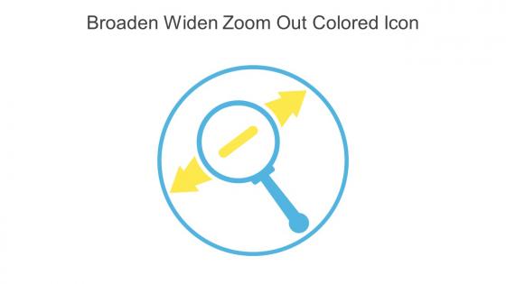 Broaden Widen Zoom Out Colored Icon In Powerpoint Pptx Png And Editable Eps Format