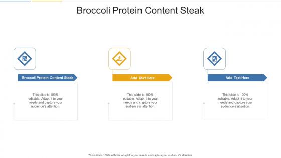 Broccoli Protein Content Steak In Powerpoint And Google Slides Cpb