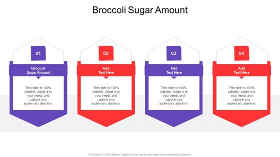 Broccoli Sugar Amount In Powerpoint And Google Slides Cpb
