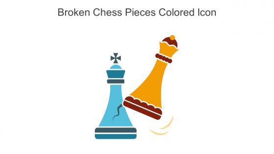 Broken Chess Pieces Colored Icon In Powerpoint Pptx Png And Editable Eps Format