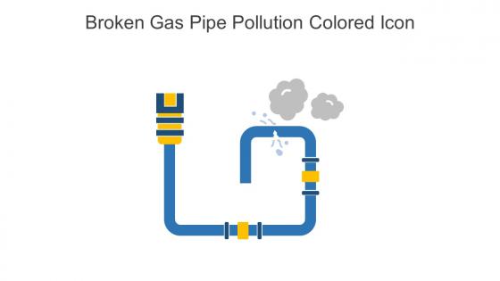 Broken Gas Pipe Pollution Colored Icon In Powerpoint Pptx Png And Editable Eps Format