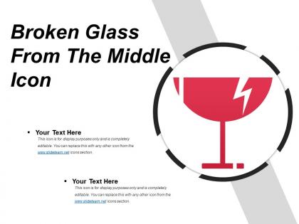 Broken glass from the middle icon