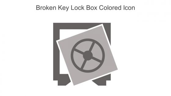 Broken Key Lock Box Colored Icon In Powerpoint Pptx Png And Editable Eps Format