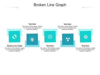 Broken line graph ppt powerpoint presentation outline brochure cpb