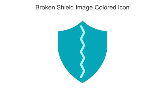 Broken Shield Image Colored Icon In Powerpoint Pptx Png And Editable Eps Format