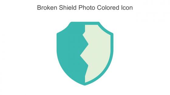 Broken Shield Photo Colored Icon In Powerpoint Pptx Png And Editable Eps Format