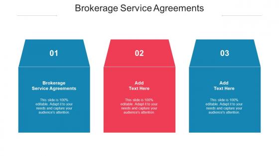 Brokerage Service Agreements Ppt Powerpoint Presentation File Graphics Cpb