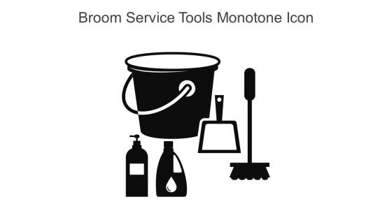 Broom Service Tools Monotone Icon In Powerpoint Pptx Png And Editable Eps Format