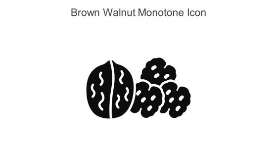 Brown Walnut Monotone Icon In Powerpoint Pptx Png And Editable Eps Format
