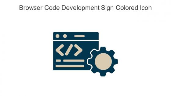 Browser Code Development Sign Colored Icon In Powerpoint Pptx Png And Editable Eps Format