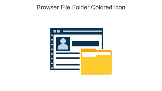 Browser File Folder Colored Icon In Powerpoint Pptx Png And Editable Eps Format