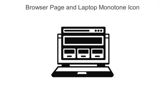Browser Page And Laptop Monotone Icon In Powerpoint Pptx Png And Editable Eps Format