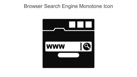 Browser Search Engine Monotone Icon In Powerpoint Pptx Png And Editable Eps Format