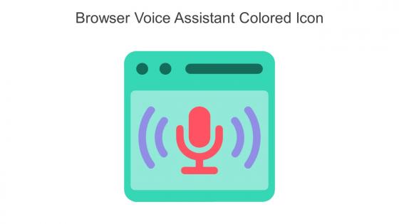 Browser Voice Assistant Colored Icon In Powerpoint Pptx Png And Editable Eps Format
