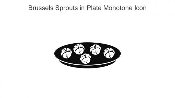 Brussels Sprouts In Plate Monotone Icon In Powerpoint Pptx Png And Editable Eps Format