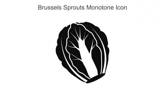 Brussels Sprouts Monotone Icon In Powerpoint Pptx Png And Editable Eps Format