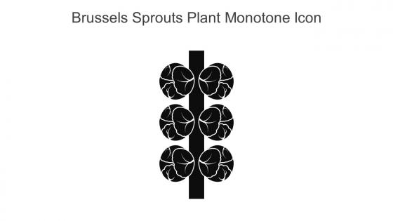 Brussels Sprouts Plant Monotone Icon In Powerpoint Pptx Png And Editable Eps Format
