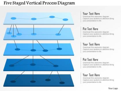 Bs five staged vertical process diagram powerpoint template