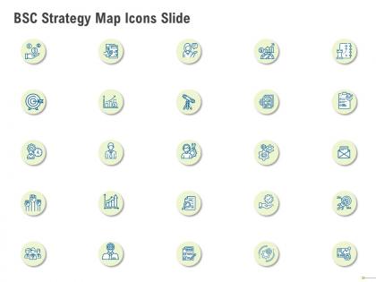 Bsc strategy map icons slide ppt powerpoint presentation file aids