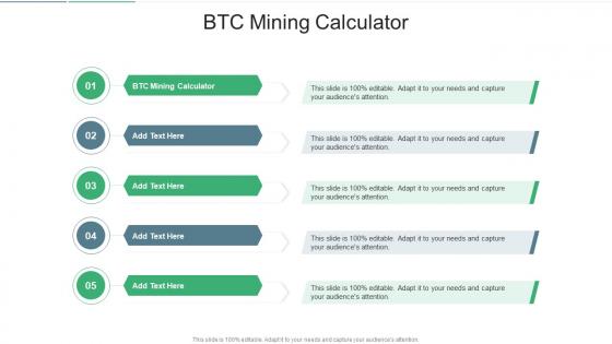 Btc Mining Calculator In Powerpoint And Google Slides Cpb