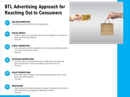 Btl advertising approach for reaching out to consumers
