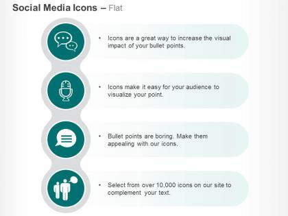 Bubble mail communication group chat ppt icons graphics