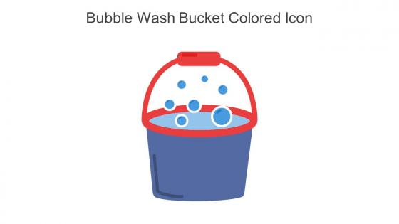 Bubble Wash Bucket Colored Icon In Powerpoint Pptx Png And Editable Eps Format
