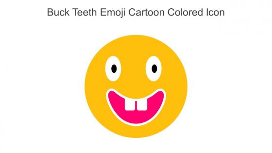 Buck Teeth Emoji Cartoon Colored Icon In Powerpoint Pptx Png And Editable Eps Format