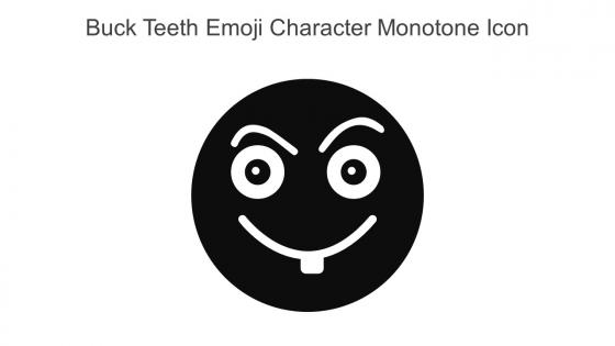 Buck Teeth Emoji Character Monotone Icon In Powerpoint Pptx Png And Editable Eps Format