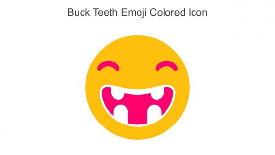 Buck Teeth Emoji Colored Icon In Powerpoint Pptx Png And Editable Eps Format