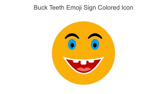 Buck Teeth Emoji Sign Colored Icon In Powerpoint Pptx Png And Editable Eps Format
