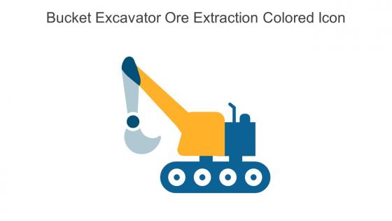 Bucket Excavator Ore Extraction Colored Icon In Powerpoint Pptx Png And Editable Eps Format