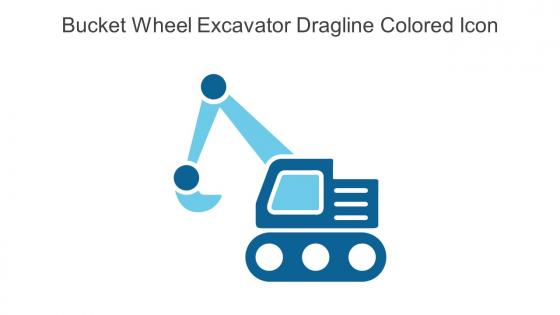Bucket Wheel Excavator Dragline Colored Icon In Powerpoint Pptx Png And Editable Eps Format