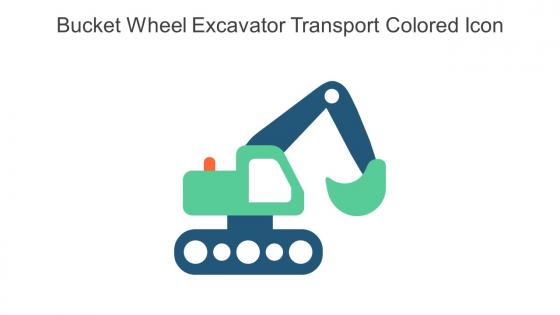 Bucket Wheel Excavator Transport Colored Icon In Powerpoint Pptx Png And Editable Eps Format