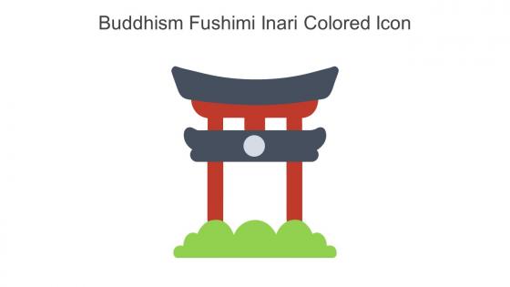 Buddhism Fushimi Inari Colored Icon In Powerpoint Pptx Png And Editable Eps Format