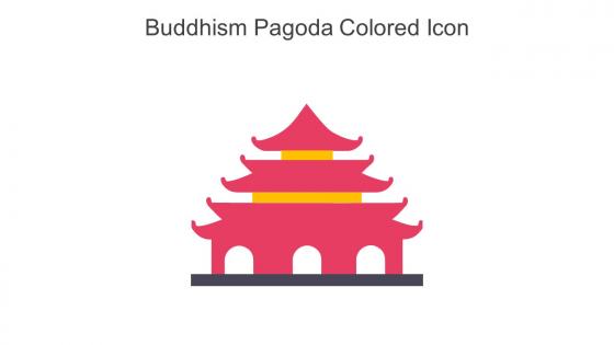 Buddhism Pagoda Colored Icon In Powerpoint Pptx Png And Editable Eps Format