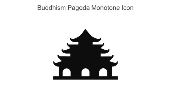 Buddhism Pagoda Monotone Icon In Powerpoint Pptx Png And Editable Eps Format