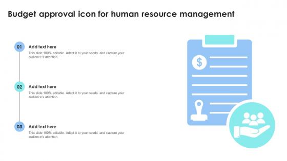 Budget Approval Icon For Human Resource Management