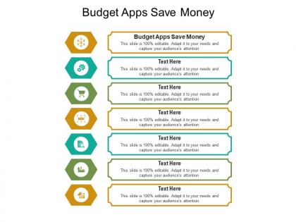 Budget apps save money ppt powerpoint presentation icon styles cpb