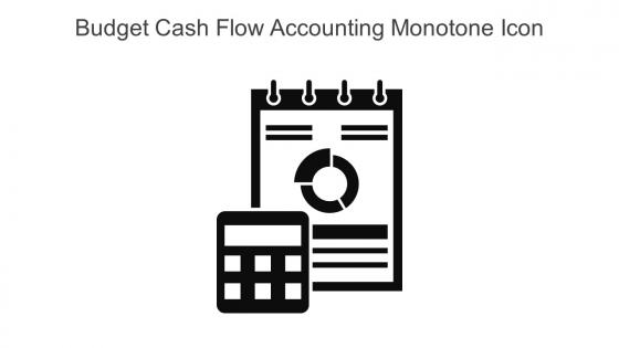 Budget Cash Flow Accounting Monotone Icon In Powerpoint Pptx Png And Editable Eps Format