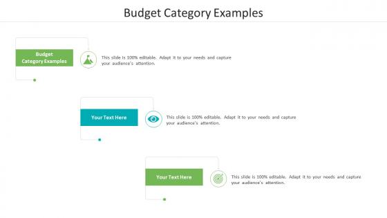Budget category examples ppt powerpoint presentation summary templates cpb