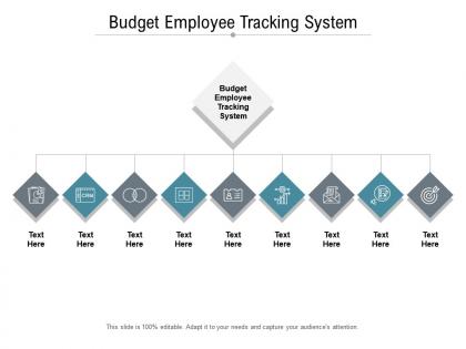 Budget employee tracking system ppt powerpoint presentation slides graphics template cpb