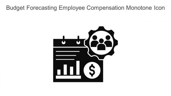 Budget Forecasting Employee Compensation Monotone Icon In Powerpoint Pptx Png And Editable Eps Format