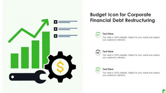 Budget Icon For Corporate Financial Debt Restructuring