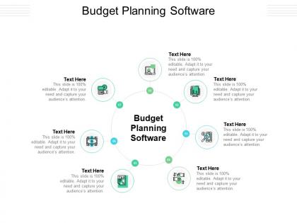 Budget planning software ppt powerpoint presentation inspiration deck cpb
