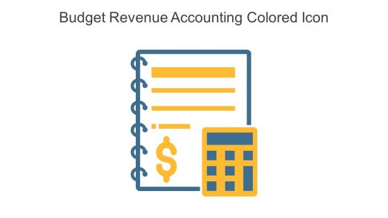 Budget Revenue Accounting Colored Icon In Powerpoint Pptx Png And Editable Eps Format